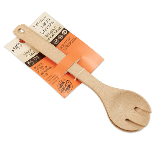 Maple Origins 12" Spoon and Fork Set (oatmeal color)