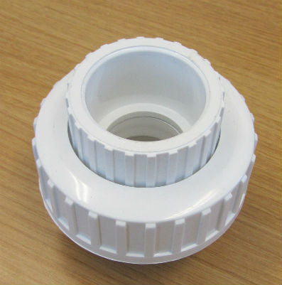 1 1/2" PVC Quick Connect Union - O Ring Type (slip x slip)