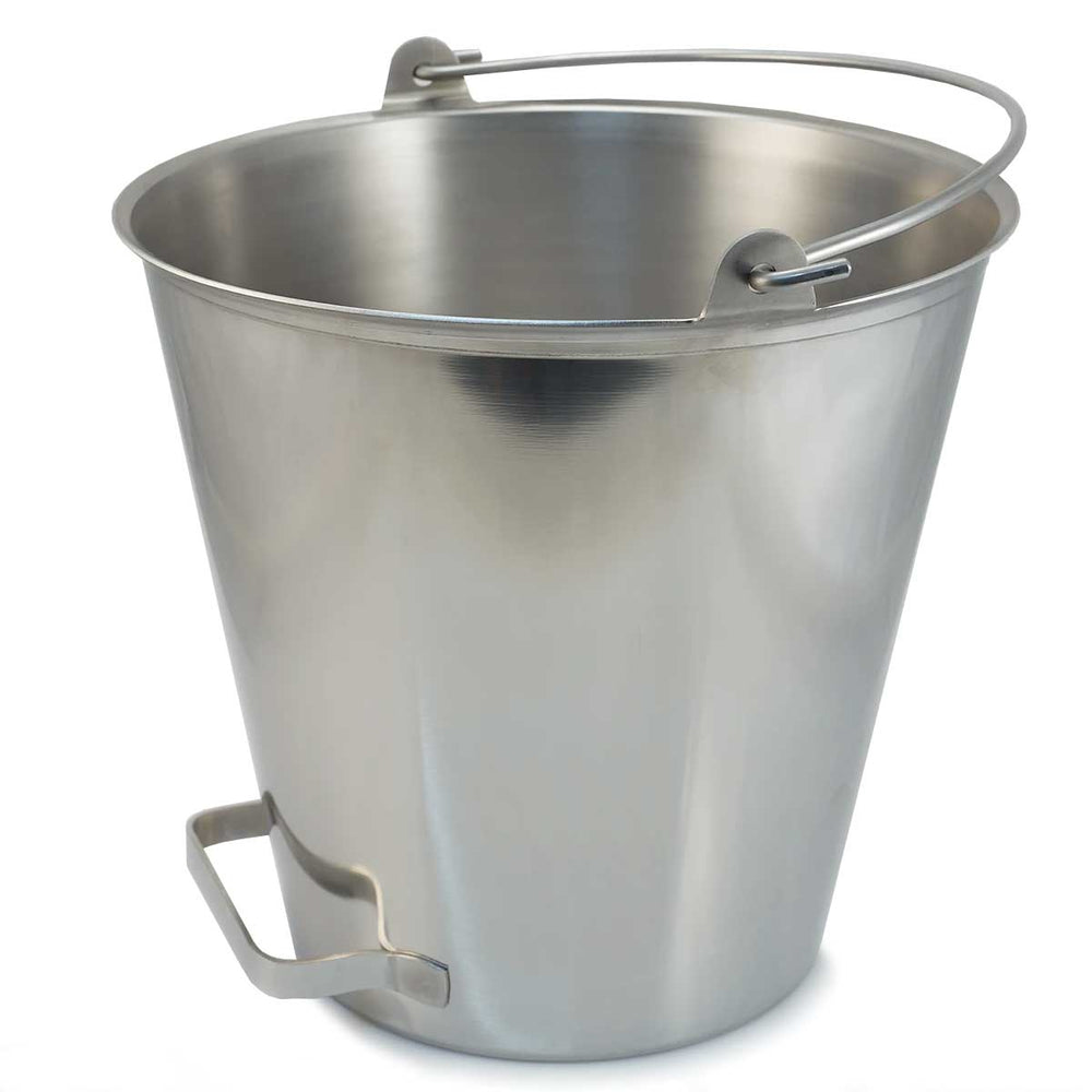 16 Quart Stainless Syrup Drawoff Pail.