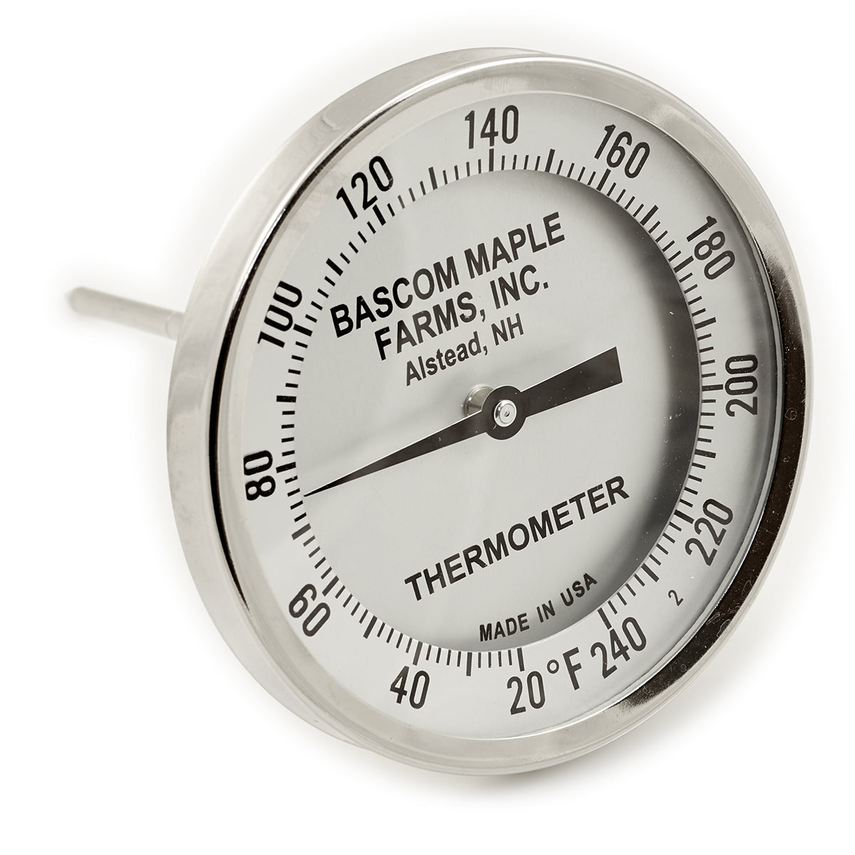 5" Dial 20 - 240 Degrees 6" Stem Thermometer