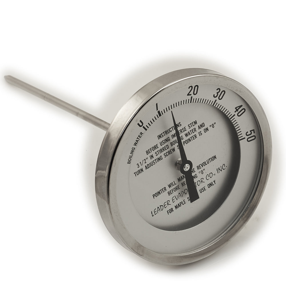 5" Dial 0 - 50 Degrees 9" Stem Thermometer