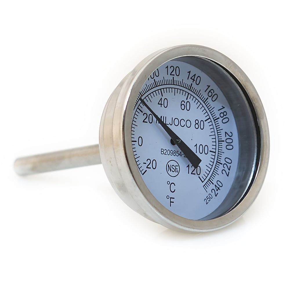2 Dial Thermometer for Atlantic Fluid Vacuum Pump 2 1/2 stem (0-220 —