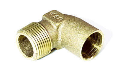 1 1/4" Brass Male Thread to Sweat to 90 Degrees - While Supply Lasts