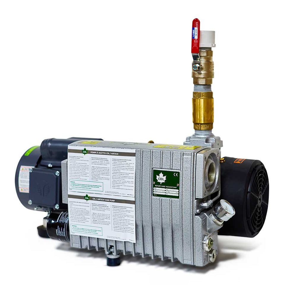 CDL 1 1/2 HP Vacuum Pump Oil Cooled Vane Pump for up to 1,000 taps