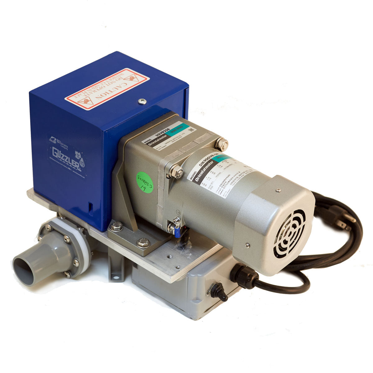 Diaphragm Vacuum Pump w/Electric Motor and One Diaphragm (for 200-300 taps)