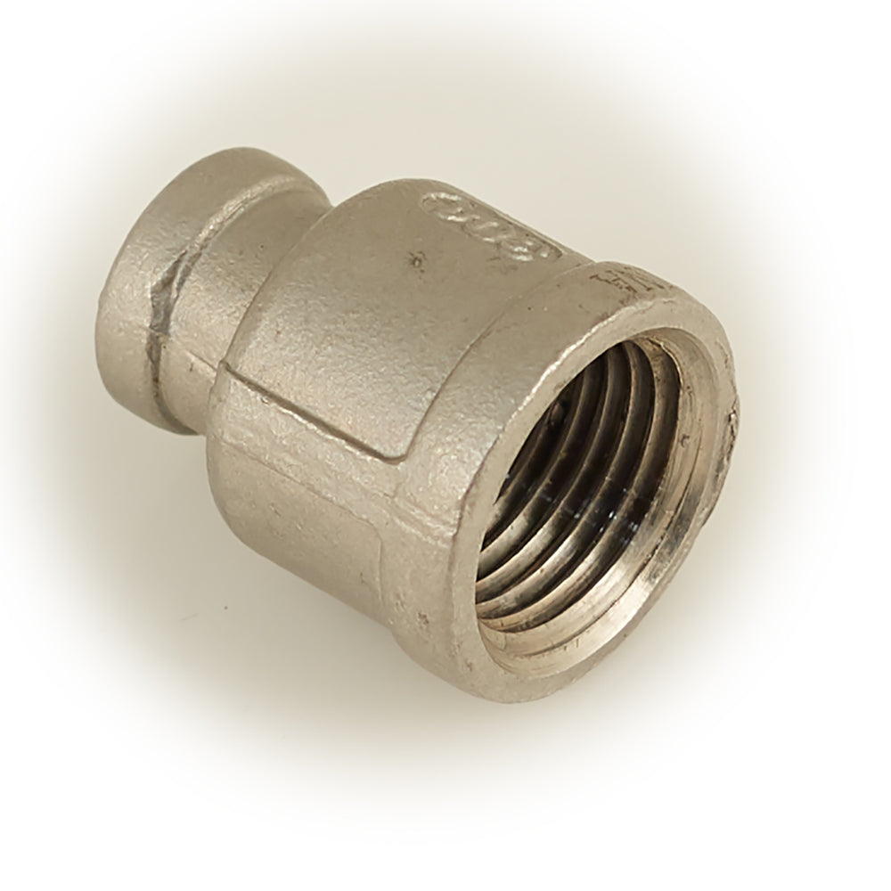 1/2"x1/4" Stainless Threaded Reducing Coupling